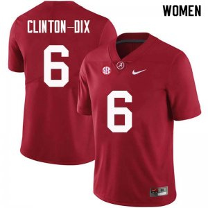 NCAA Women's Alabama Crimson Tide #6 Ha Ha Clinton-Dix Stitched College Nike Authentic Crimson Football Jersey VI17J28IJ